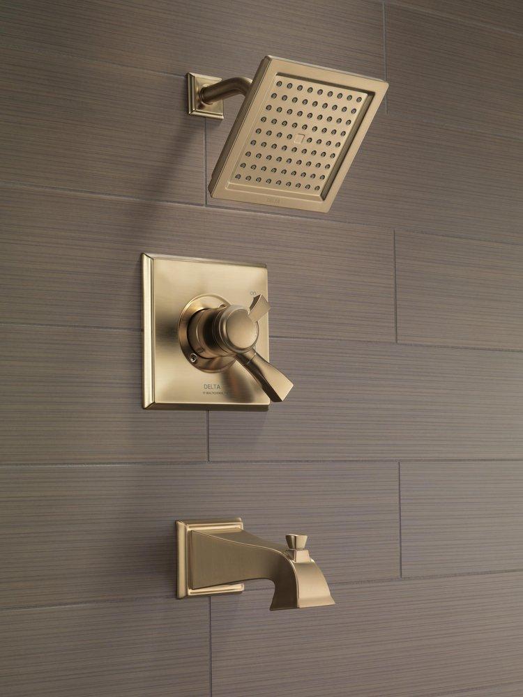 Delta Faucet Champagne Bronze Two Handle Single Function Bathtub & Shower Faucet (Trim Only) 