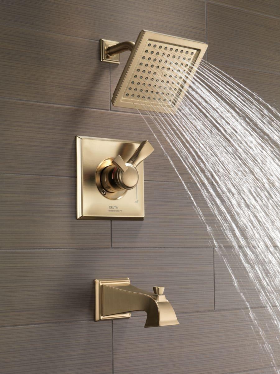 Delta Faucet Brilliance Champagne Bronze Single Handle Single Function Bathtub & Shower Faucet (Trim Only) 