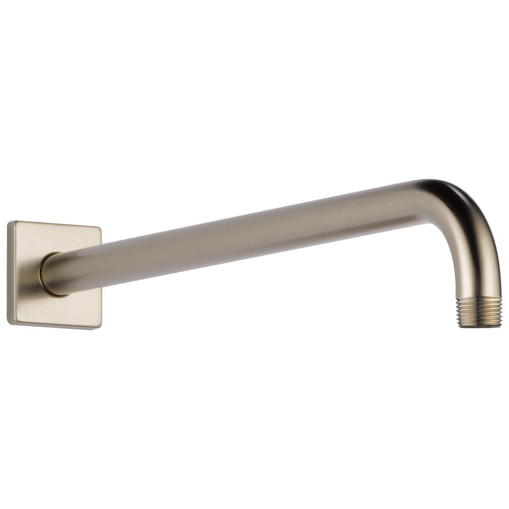 Brizo Brilliance&reg; Brushed Nickel 1/2 x 16 in. NPT Solid Brass Shower Arm and Flange 