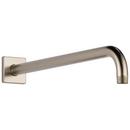 Brizo Brilliance&reg; Brushed Nickel 1/2 x 16 in. NPT Solid Brass Shower Arm and Flange 