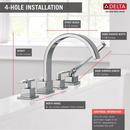 Delta Faucet Champagne Bronze Two Handle Roman Tub Faucet Trim Only 