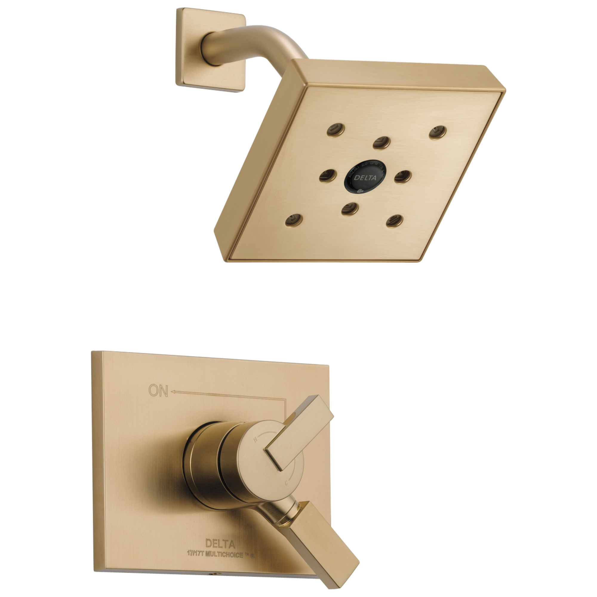Delta Faucet Brilliance Champagne Bronze Single Handle Single Function Shower Faucet (Trim Only) 