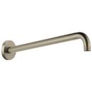Brizo Brilliance&reg; Brushed Nickel 1/2 x 16 in. NPT Solid Brass Shower Arm and Flange 