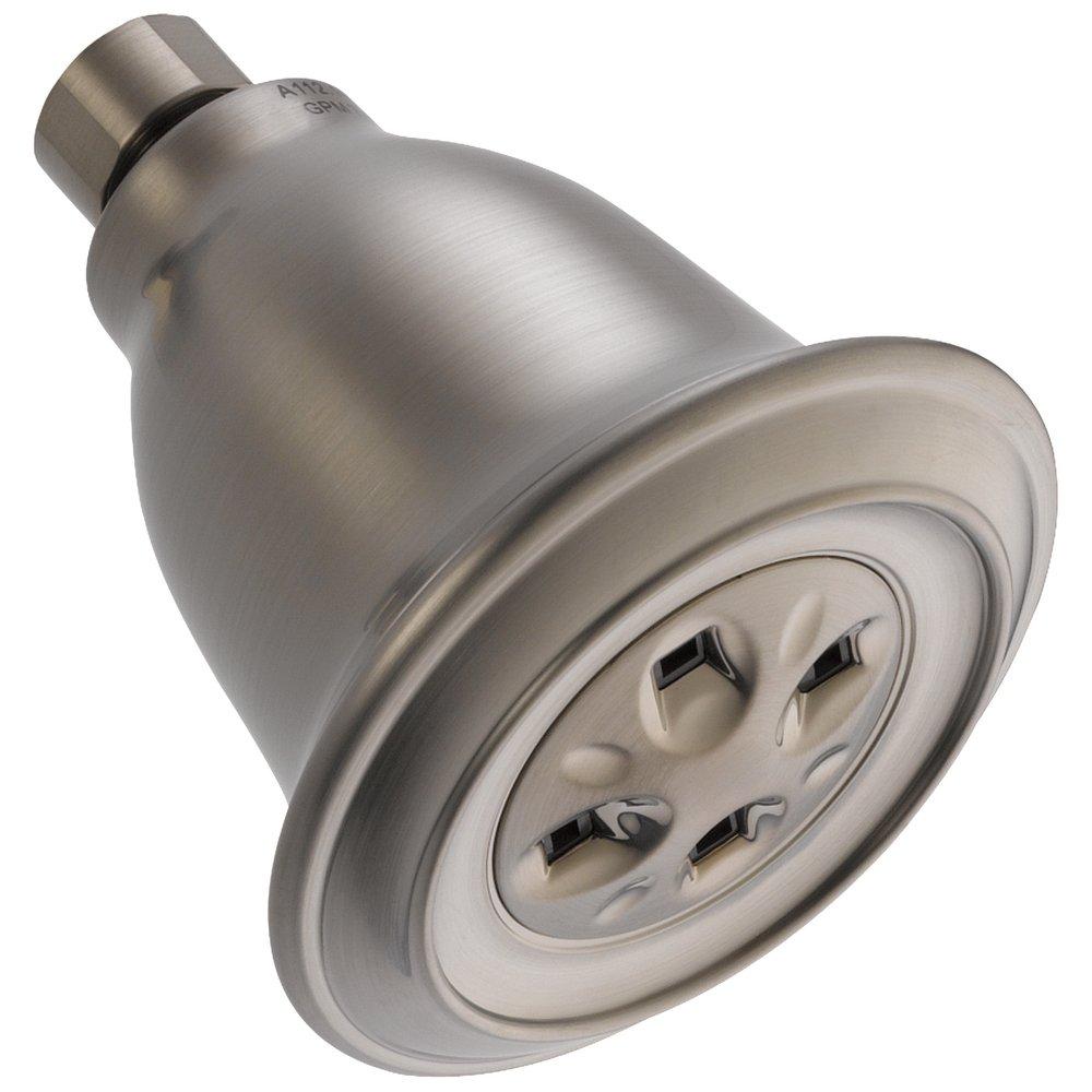 Delta Faucet Brilliance&reg; Stainless Single Function H2Okinetic&reg; PowerDrench&trade; Spray Showerhead 