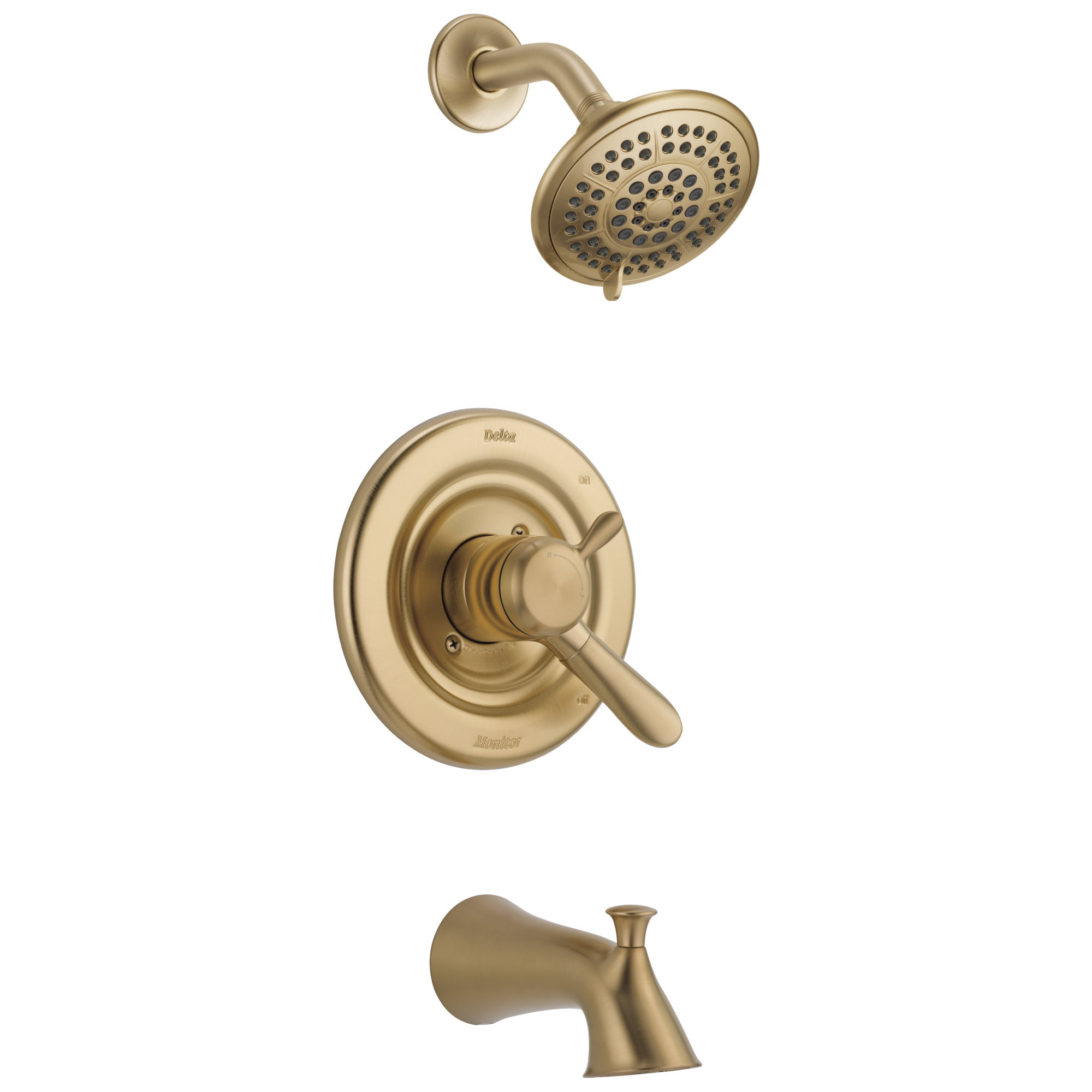 Delta Faucet Brilliance Champagne Bronze Two Handle Multi Function Bathtub & Shower Faucet (Trim Only) 