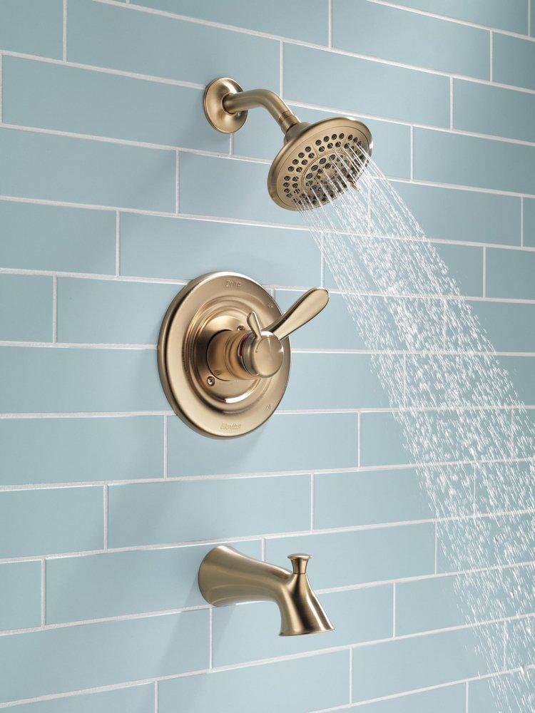 Delta Faucet Brilliance Champagne Bronze Two Handle Multi Function Bathtub & Shower Faucet (Trim Only) 