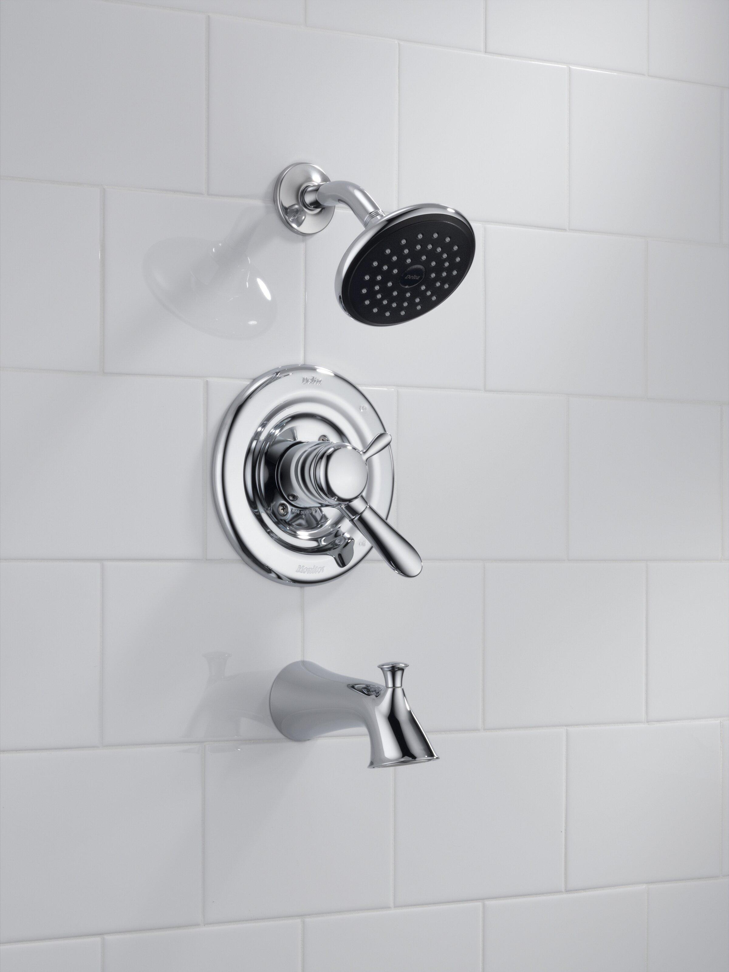 Delta Faucet Brilliance Champagne Bronze Two Handle Multi Function Bathtub & Shower Faucet (Trim Only) 