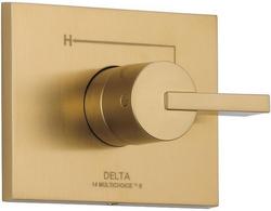 Single Handle Pressure Balancing Valve Trim in Brilliance&reg; Champagne Bronze