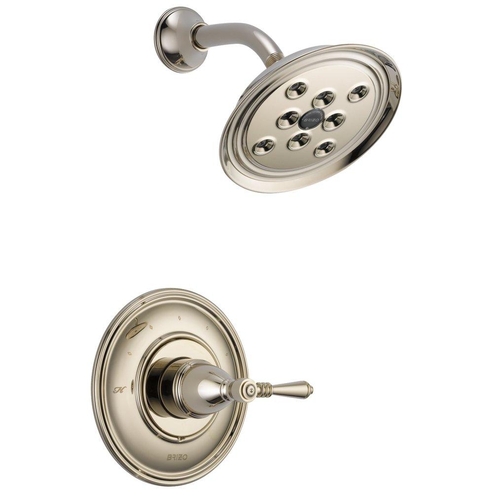 Brizo Polished Nickel 2 gpm Single Lever Handle Pressure Balance Shower Trim (Trim Only) 