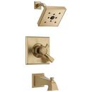 Single Handle Single Bathtub & Shower Faucet in Champagne Bronze Trim Only