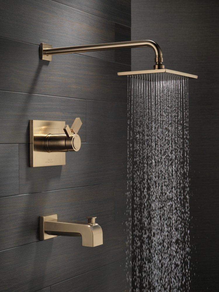 Delta Faucet Champagne Bronze Single Handle Single Bathtub & Shower Faucet Trim Only 