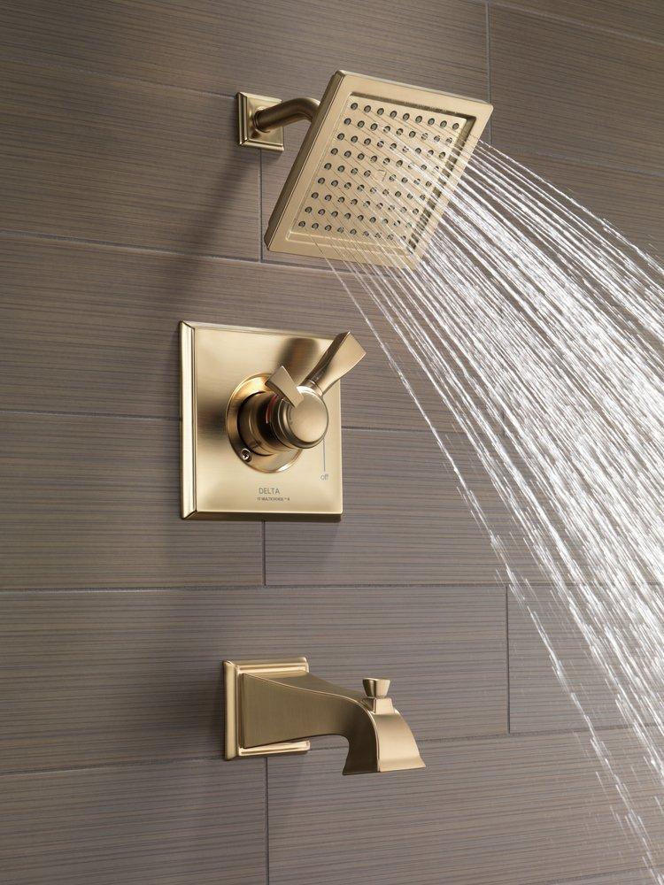Delta Faucet Brilliance Champagne Bronze Single Handle Single Function Shower Faucet (Trim Only) 