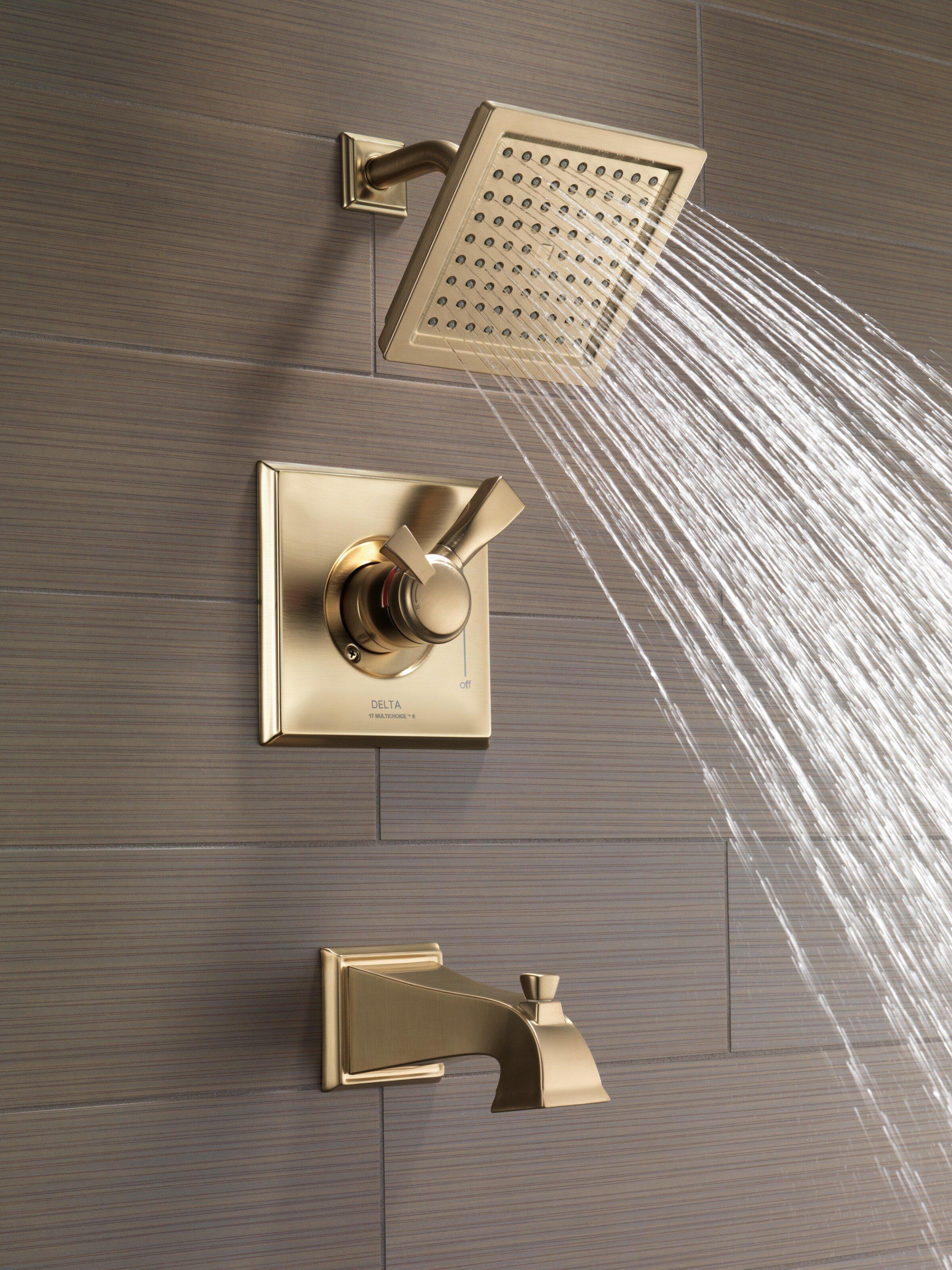 Delta Faucet Brilliance Champagne Bronze Single Handle Single Function Shower Faucet (Trim Only) 