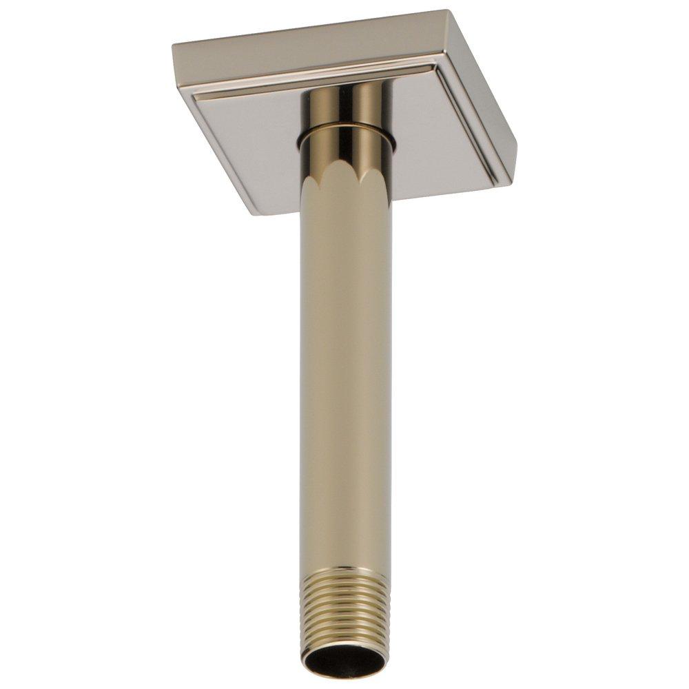 Brizo Brilliance&reg; Polished Nickel 1/2 x 6 in. NPT Solid Brass Shower Arm and Flange 