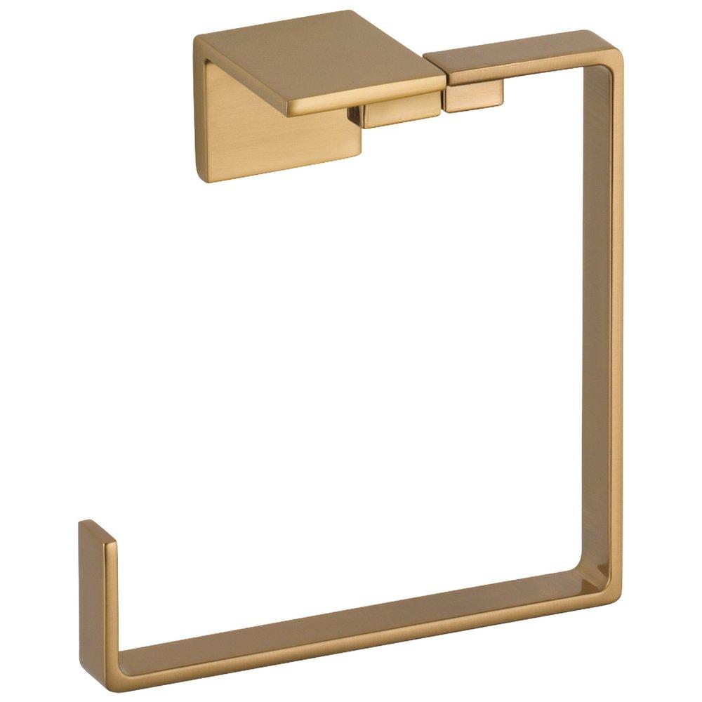 Delta Faucet Brilliance&reg; Champagne Bronze Square Open Towel Ring 