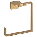 Square Open Towel Ring in Champagne Bronze