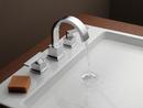 Delta Faucet Brilliance Champagne Bronze Two Handle Widespread Bathroom Sink Faucet with Pop-Up Drain Assembly 