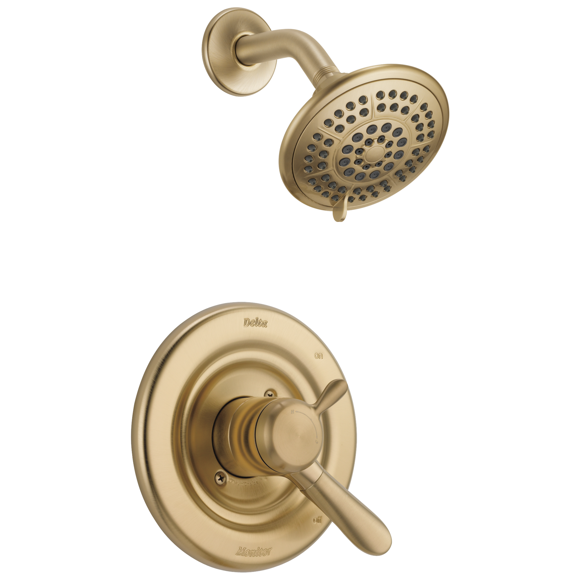 Delta Faucet Brilliance Champagne Bronze Single Handle Multi Function Shower Faucet (Trim Only) 