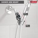 Delta Faucet Chrome 1/2 in. FIPS x MIPS Plastic Shower Arm Mount 