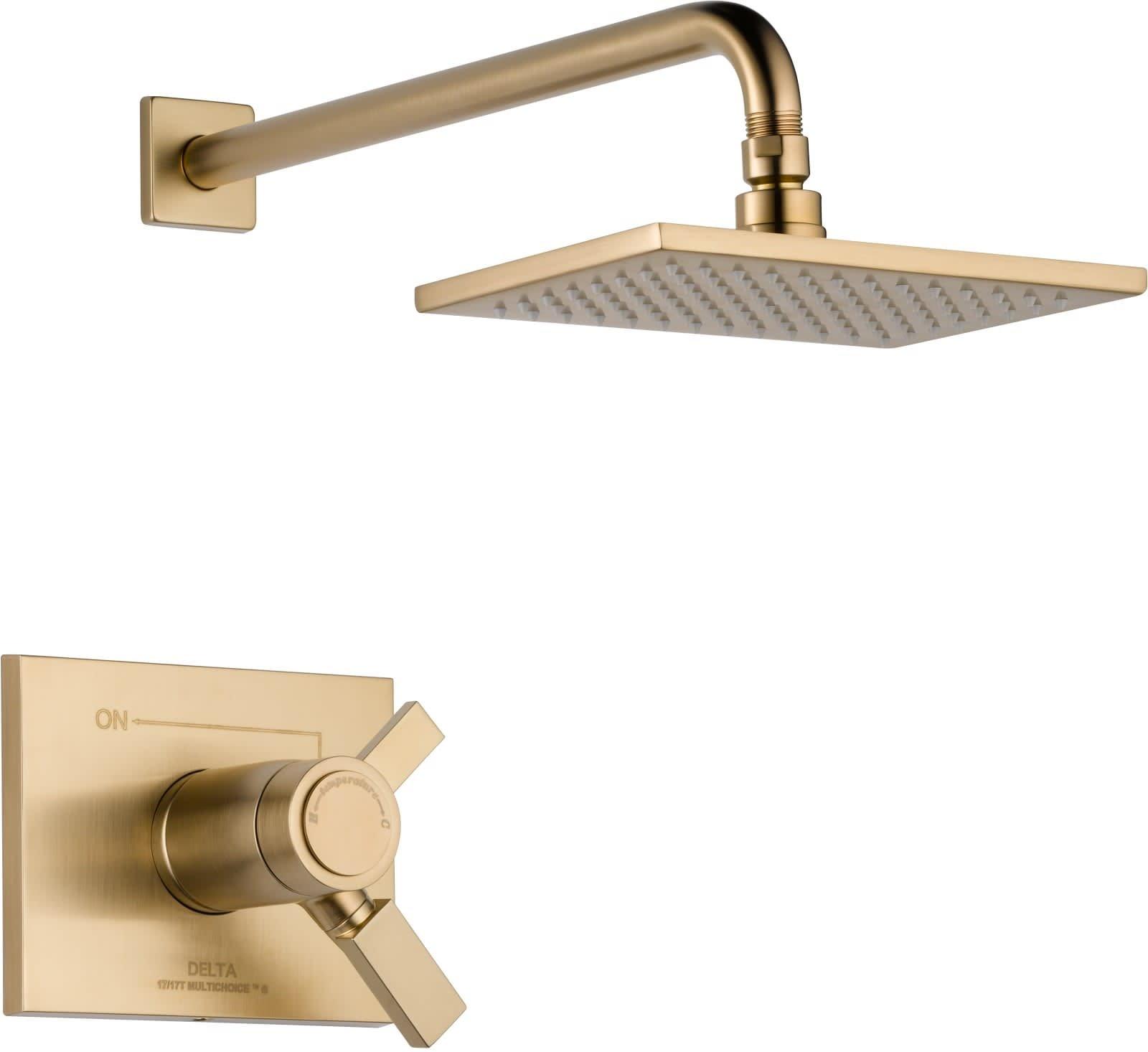 Delta Faucet Brilliance Champagne Bronze Two Handle Single Function Shower Faucet (Trim Only) 