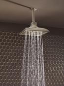 Brizo Brilliance&reg; Brushed Nickel 1/2 x 6 in. NPT Solid Brass Shower Arm and Flange 