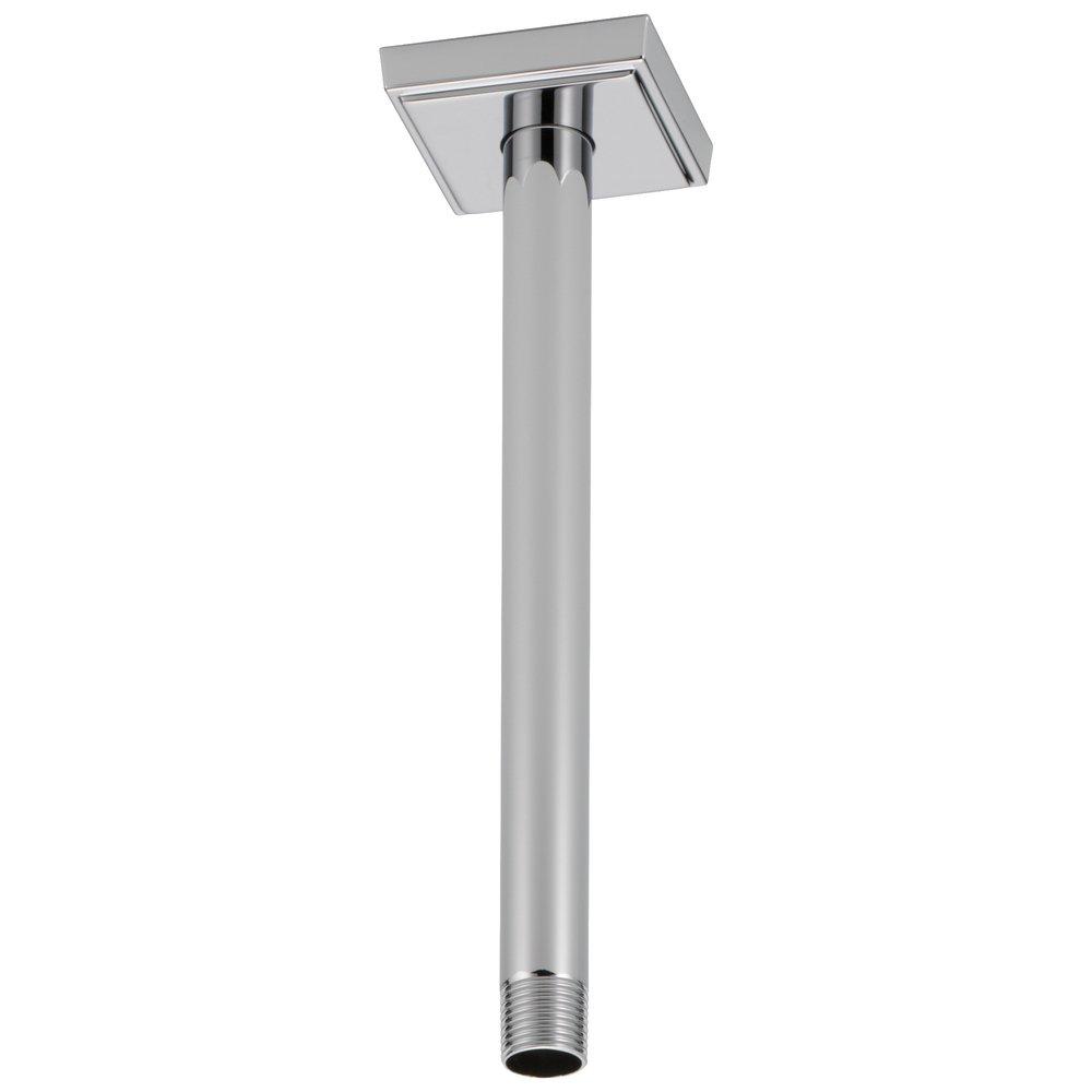 Brizo Chrome 1/2 x 10 in. NPT Solid Brass Shower Arm and Flange 