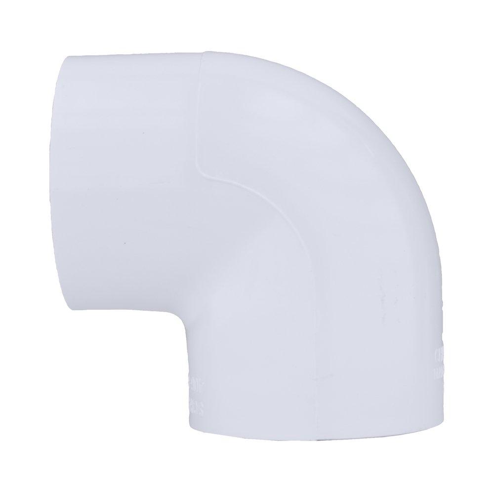 White PVC Schedule 40 90&deg; Elbow 