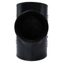 Black No Hub Cast Iron Sanitary Tee 