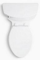 KOHLER White 1.28 gpf Elongated One Piece Toilet with Left-Hand Trip Lever 
