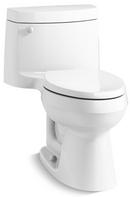 KOHLER White 1.28 gpf Elongated One Piece Toilet with Left-Hand Trip Lever 