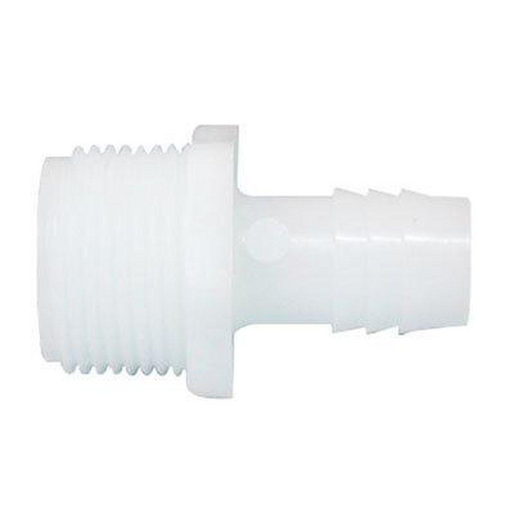 United States Plastic MIP x Barbed Straight Nylon Adapter 