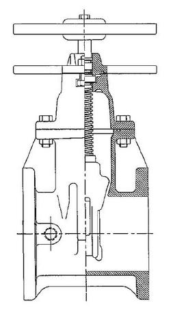 16 in. Flanged Cast Iron and Ductile Iron Open Left Non-Rising Stem C515 Resilient Wedge Gate Valve with Wheel Handle