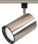 75 W 1-Light Medium Straight Cylinder Track Lighting Head in Brushed Nickel