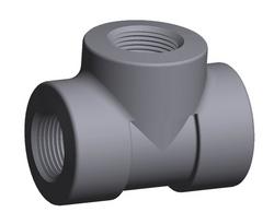 3/4 in. x 3/4 in. x 1/2 in. 3000# Galvanized Threaded Tee;Reducing Forged Steel A105