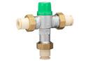 Zurn Wilkins Brushed Nickel CPVC Thermostat Mixing Valve 