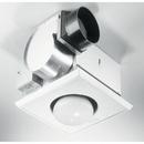 Broan White Single Bulb Electric Heater Lamp with Fan 