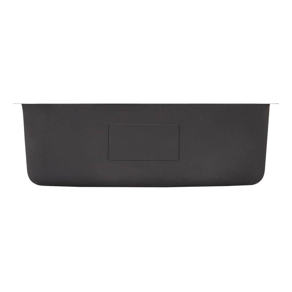 Signature Hardware Brushed Stainless Steel 29-3/4 x 18 in. Stainless Steel Single Bowl Undermount Kitchen Sink with Sound Dampening 