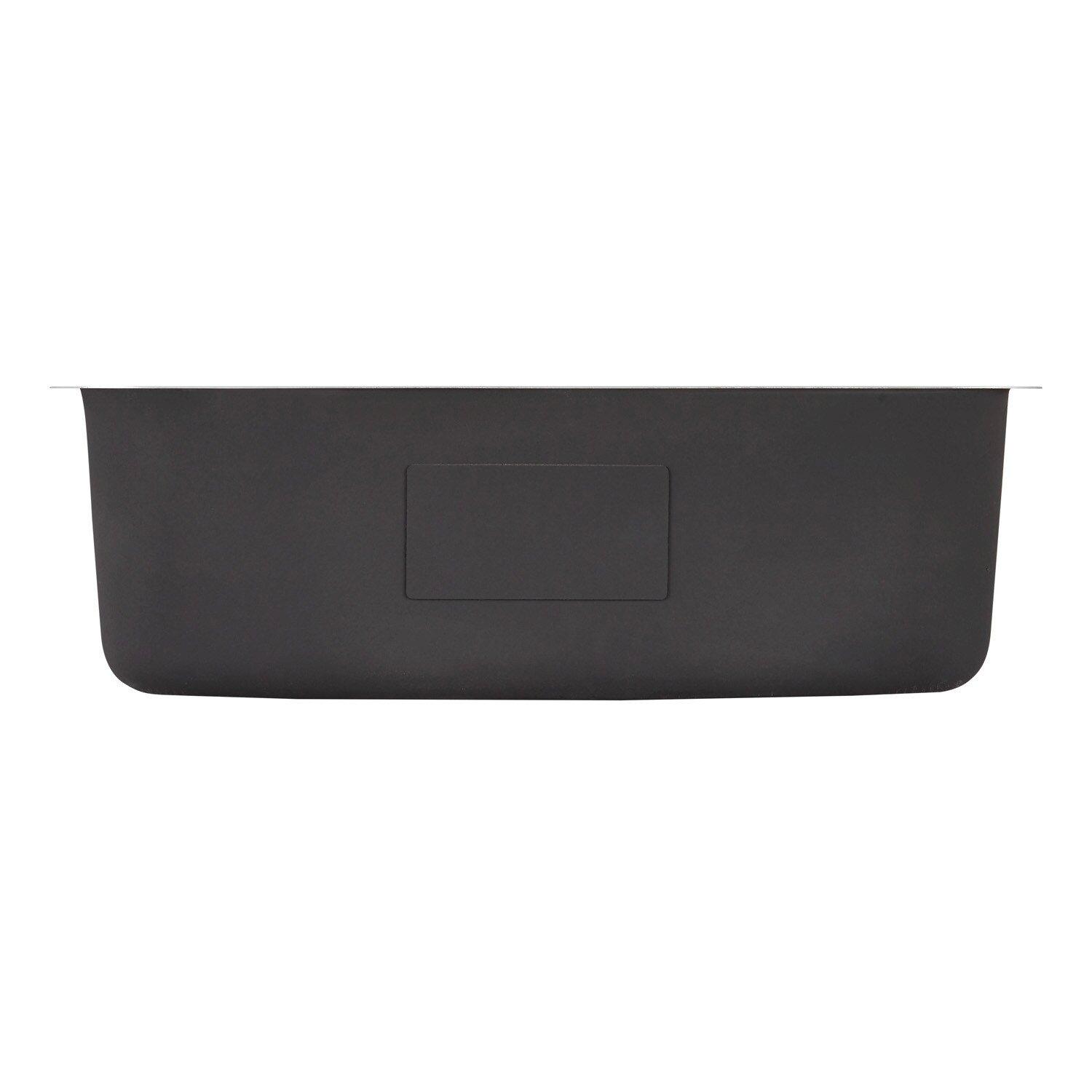 Signature Hardware Brushed Stainless Steel 29-3/4 x 18 in. No Hole Stainless Steel Single Bowl Undermount Kitchen Sink 