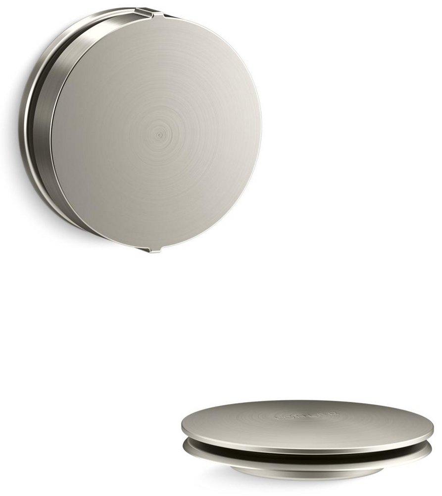 KOHLER Vibrant&reg; Brushed Nickel 3-1/8 in. Metal Drain and Overflow Trim Kit 