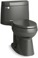 1.28 gpf Elongated One Piece Toilet with Left-Hand Trip Lever in Thunder™ Grey