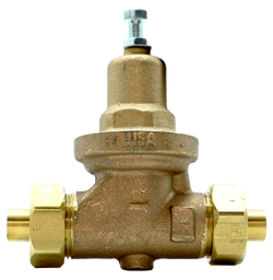 3/4 in. 300 psi Bronze Double Union Sweat Pressure Reducing Valve