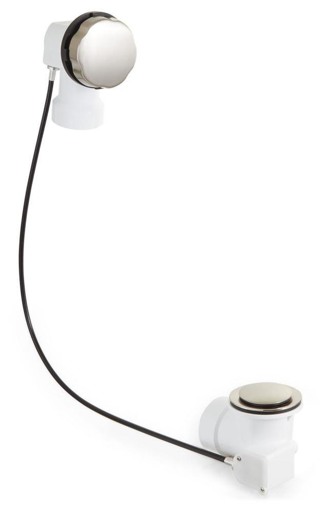 Signature Hardware Brushed Nickel 22 in. PVC Cable Drain 