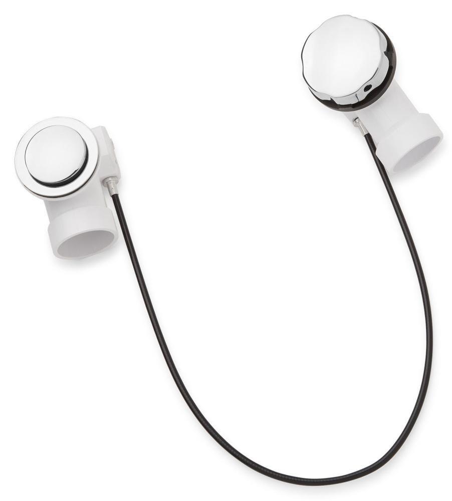 Signature Hardware Chrome 22 in. PVC Cable Drain 