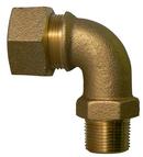 1 x 3/4 in. CTS Grip Compression x MIP Water Service Brass Bend