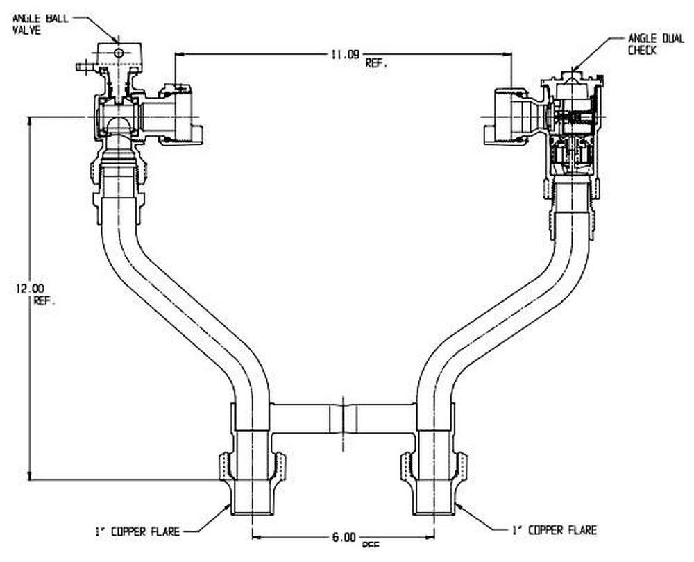 A.Y. McDonald Flared Straight Meter Setter 