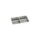 30-3/4 x 18-1/2 in. No Hole Stainless Steel Double Bowl Undermount Kitchen Sink in Lustrous Satin