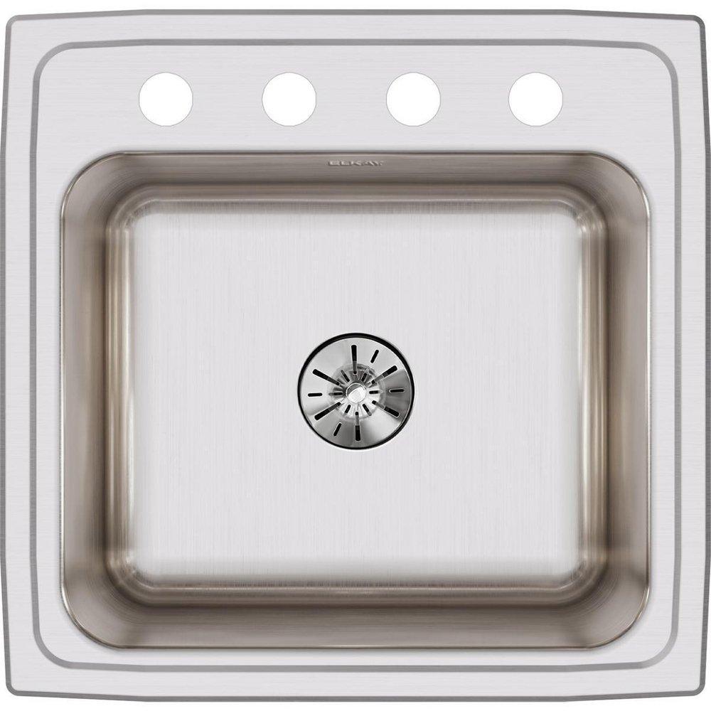 Elkay Lustrous Satin 20X11 4H 1B SS TM LDRY SINK LUST 
