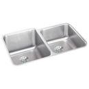 Elkay Lustrous Satin 31-1/4 x 20-1/2 in. No Hole Stainless Steel Double Bowl Undermount Kitchen Sink 