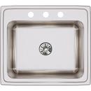 Elkay Lustertone/Lustrous Satin 25 x 22 in. Stainless Steel Single Bowl Drop-in Kitchen Sink in Lustertone/Lustrous Satin 