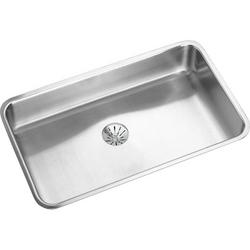 30-1/2 in. Undermount Stainless Steel Single Bowl Kitchen Sink in Lustertone